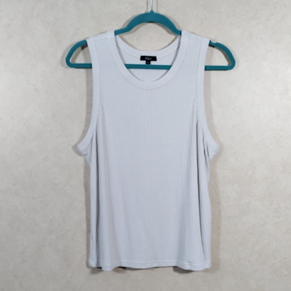 6189 Rails cream ribbed The Racer Tank sweater knit top XL